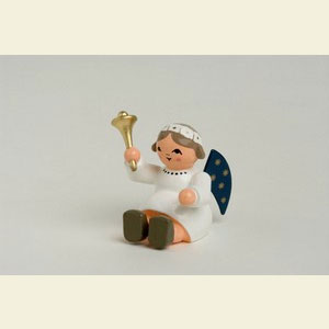 Angels Other Angels angel with bell, sitting - 4cm / 1.5 inches