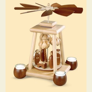 Weihnachtspyramiden 1-st�ckige Pyramiden 1- st�ckige moderne S�ulenpyramide - 34cm