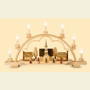 Candle Arches Illuminated inside Candle Arch - Neu England Dorf 120 V electrical (US Standard) - 65 cm / 26 inch