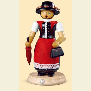 Smokers Hobbies Smoker Trachten Woman - 25cm / 10 inch