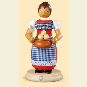 R�ucherm�nner Sonstige Figuren R�ucherm�nnchen Klo�frau - 24cm
