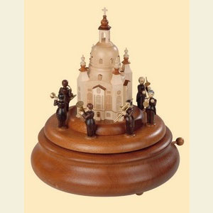 Spieldosen Diverse Motive Elektronische Bluetooth-Spieldose Blechbl�serensemble Frauenkirche - 22 cm