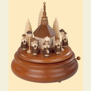 Music Boxes Christmas Electronic Bluetooth Music Box Carolers in Seiffen - 21 cm / 8 inches