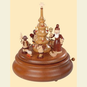 Music Boxes Christmas Electronic Bluetooth Music Box Santa and Angels - 22 cm / 9 inches