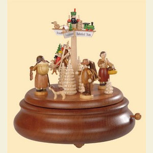 Music Boxes Misc. Motifs Electronic Bluetooth Music Box Erzgebirge Figurines - 21 cm / 8 inches