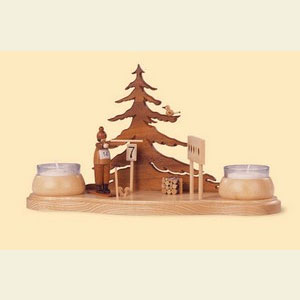 Lichterwelt Kerzenhalter Sonstige Teelicht-Kerzenhalter Biathlon - 15 cm