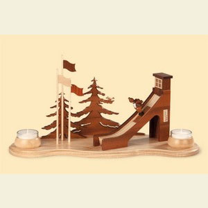 World of Light Candle Holder Misc. Candleholders Tealight-Candle Holder Skijunping - 16 cm / 6 inches