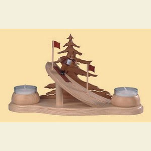Lichterwelt Kerzenhalter Sonstige Teelicht-Kerzenhalter Abfahrtslauf - 12 cm