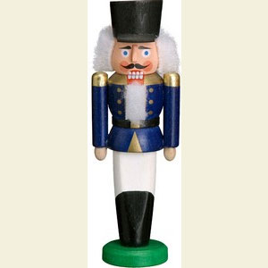 Nutcrackers Soldiers Nutcracker Hussar blue - 9cm / 3.5 inches