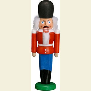 Nutcrackers Soldiers Nutcracker Dane red - 9cm / 3.5 inches
