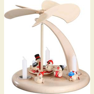 Christmas-Pyramids 1-tier Pyramids 1 - tier pyramid - Wintersports - 25cm / 10 inch