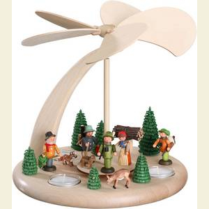 Christmas-Pyramids 1-tier Pyramids 1 - tier pyramid - Forest Life - Tealights - 25cm / 10 inch