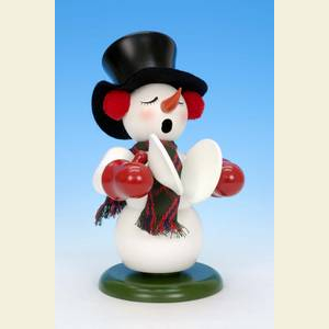 R�ucherm�nner Schneem�nner R�ucherm�nnchen Schneemann mit Becken - 23cm