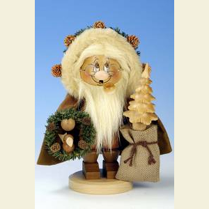 Smokers Santa Claus Smoker Gnome Santa Claus rustic - 28,5cm / 11 inch