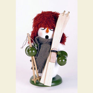 Smokers Snowmen Smoker Snowman with ski - 23 cm / 9 inches
