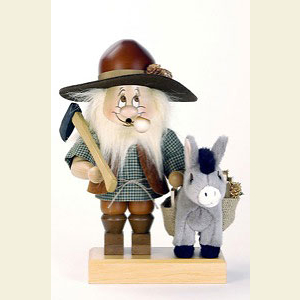 Smokers All Smokers Smoker Gnome with donkey - 30 cm / 12 inches