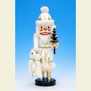 Nu�knacker Weihnachtsm�nner Nussknacker Weihnachtsmann weiss - 40cm