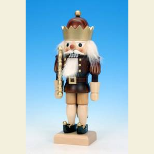 Nu�knacker K�nige Nussknacker K�nig klein natur/gold - 26,5cm
