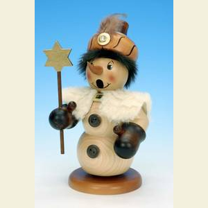 R�ucherm�nner Schneem�nner R�ucherm�nnchen Schneemann Balthasar natur - 21,5cm