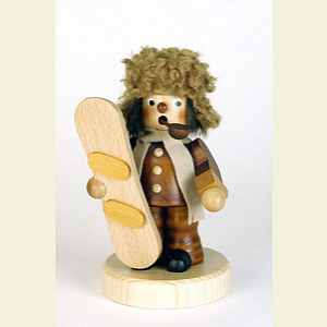 R�ucherm�nner Hobbies R�ucherm�nnchen Snowboarder natur - 18,5 cm