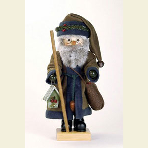 Nu�knacker Weihnachtsm�nner Nussknacker Weihnachtsmann olive gr�n - 46,5 cm