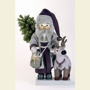Nutcrackers Santa Claus Nutcracker Santa Claus grey with Reindeer - 47 cm / 19 inches