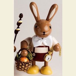 Kleine Figuren & Miniaturen Tiere Hasen Hase mit Eierkorb - 11 cm