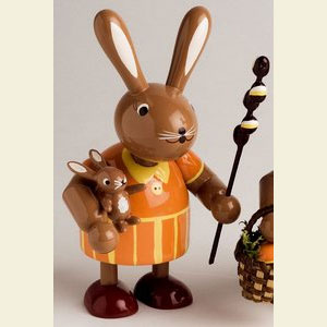 Kleine Figuren & Miniaturen Tiere Hasen H�sin mit Kind - 11 cm