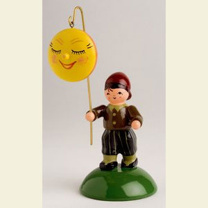 Small Figures & Ornaments everything else Boy with moon - 10 cm / 4 inches