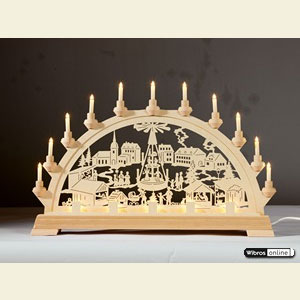Candle Arches Fret Saw Work Candle Arch Christmas Fair - 65 x 40cm / 26 x 16 inches