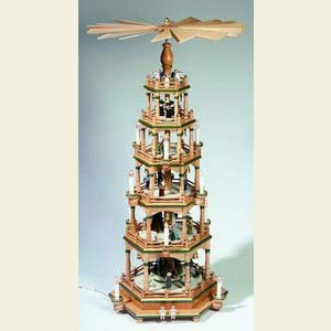 Weihnachtspyramiden 6-st�ckige Pyramiden 6-st�ckige Pyramide - Paradies - 106 cm