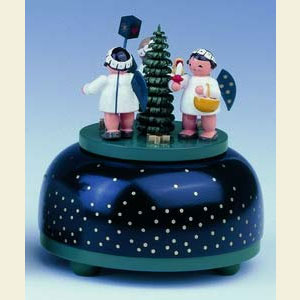 Music Boxes Angels Music Box Angels with presents - 11 cm / 4 inch