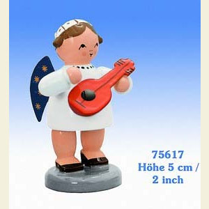Engel Engelsorchester (KWO) Engel mit Mandoline - 5 cm