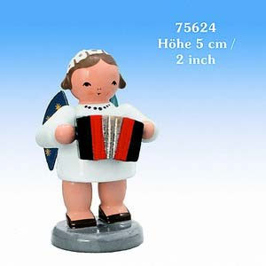Engel Engelsorchester (KWO) Engel mit Harmonika - 5 cm