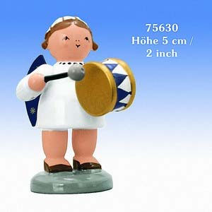 Angels Orchestra of Angels (KWO) Angel with Drum - 5 cm / 2 inch
