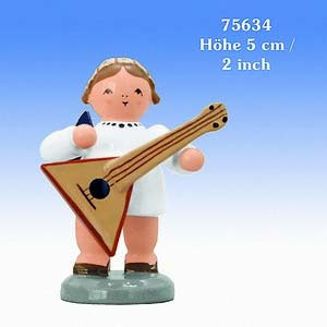 Angels Orchestra of Angels (KWO) Angel with Balalaika  - 5 cm / 2 inch