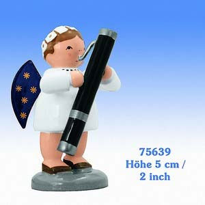 Angels Orchestra of Angels (KWO) Angel with Bassoon - 5 cm / 2 inch