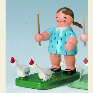 Kleine Figuren & Miniaturen Blumenkinder G�nsemagd - 5 cm