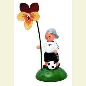 Small Figures & Ornaments Flower children Boy with flower - 10 cm / 4 inch