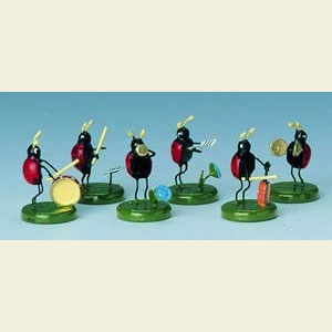 Kleine Figuren & Miniaturen Tiere K�fer Marienk�ferkapelle - 6-teilig - 3 cm