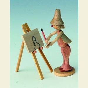 Small Figures & Ornaments Fairytale Figurines Wilhelm Busch (KWO) Maler Klecksel - 8 cm / 3 inch