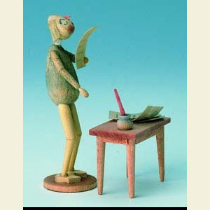 Small Figures & Ornaments Fairytale Figurines Wilhelm Busch (KWO) Buerokrat - 8 cm / 3 ich