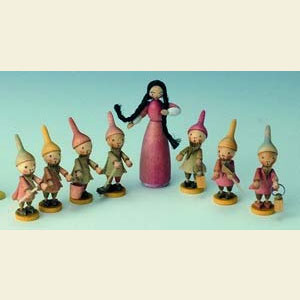 Kleine Figuren & Miniaturen M�rchenfiguren Wilhelm Busch (KWO) Schneewittchen und die 7 Zwerge - 6 cm