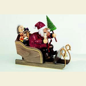 Smokers Santa Claus Smoker Santa Claus with sleigh - 30 cm / 12 inch