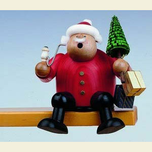 R�ucherm�nner Weihnachtsm�nner R�ucherm�nnchen Kantenhocker-Weihnachtsmann - 15 cm