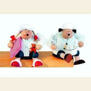 R�ucherm�nner Sonstige Figuren R�ucherm�nnchen Kantenhocker-Schlafm�tze (links) - 15 cm