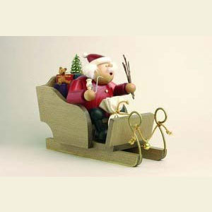 Smokers Santa Claus Smoker Santa Claus with sleigh - 20 cm / 8 inch