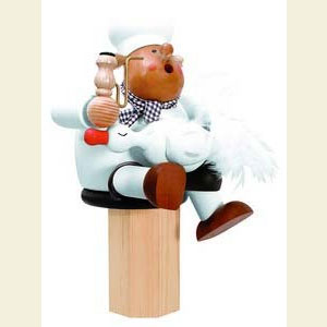 R�ucherm�nner Berufe R�ucherm�nnchen Koch mit Gans - 25 cm