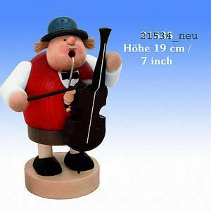 R�ucherm�nner Berufe R�ucherm�nnchen Bassgeiger - 19 cm