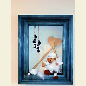 R�ucherm�nner R�ucherkerzen & Zubeh�r Rahmen f�r Kantenhocker - 42cmx33cmx8cm - Farbe: gr�n